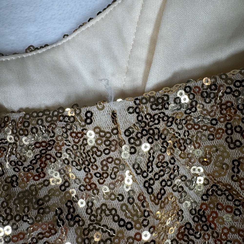 superdown Gold Sequin Strapless Mini‎ Dress NWT Size XS Bodycon Party | Vegas - Picture 7 of 10